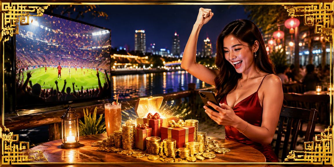Người dùng xem bóng đá và đặt cược tại quán cà phê miền Tây sông nước Mekong